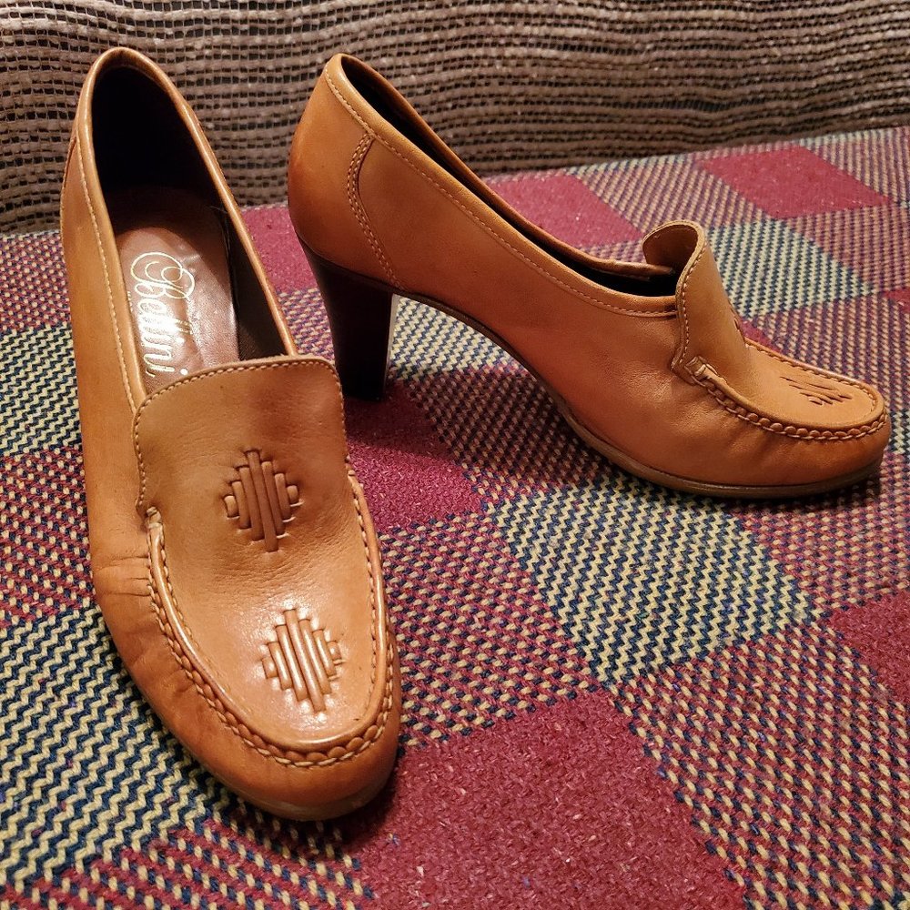Bellini | Leather Heeled Loafer